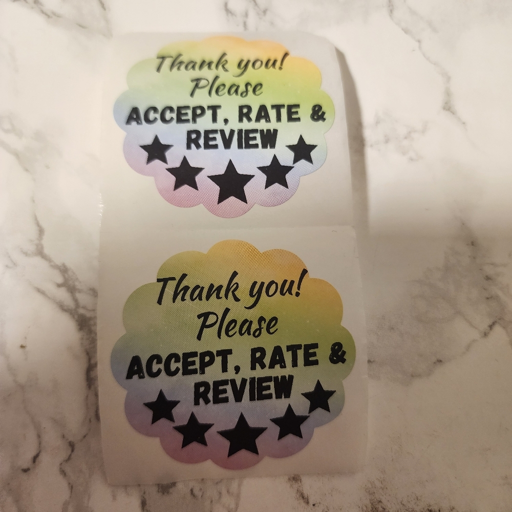 100 thermal Rainbow flowers Stickers - Picture 2 of 3